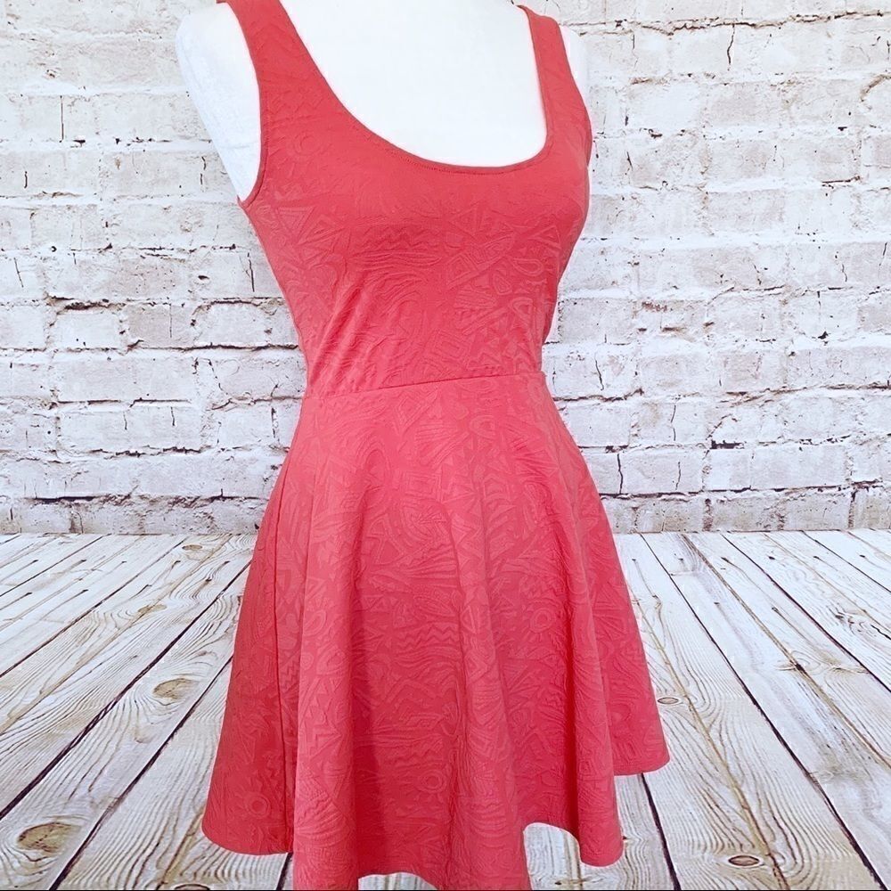 Silence + Noise textured Aztec skater dress
